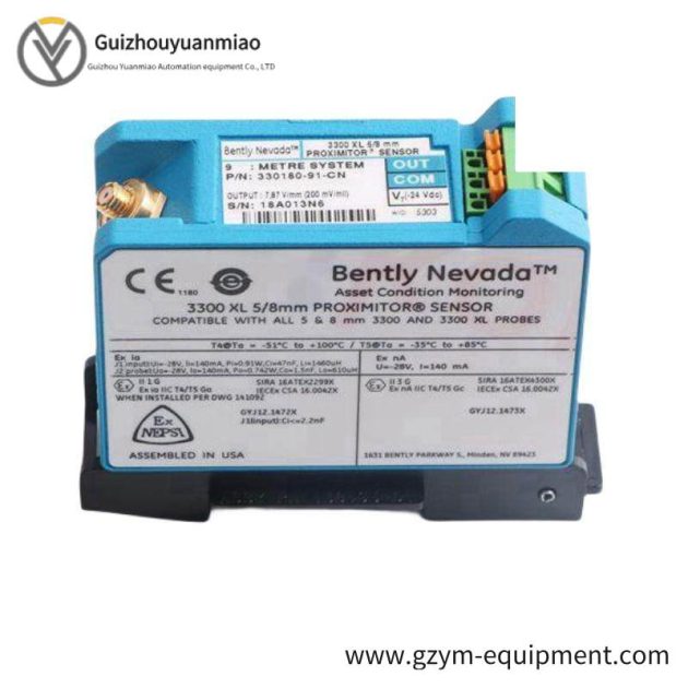 Bently Nevada 330780-91-05 Proximity Sensor, Precision Control for Industrial Applications