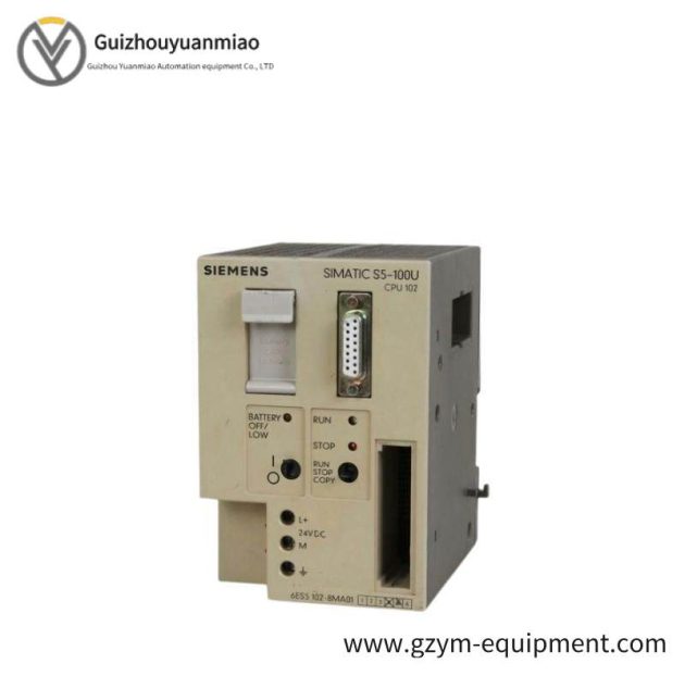 SIEMENS 6ES5102-8MA12 Central Processing Unit: Advanced Control Module