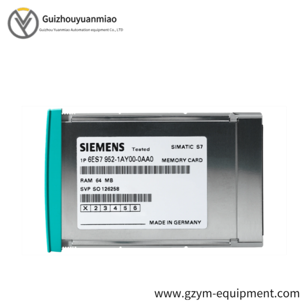 SIEMENS 6ES7952-1KK00-0AA0 Memory Card for Industrial Control Systems