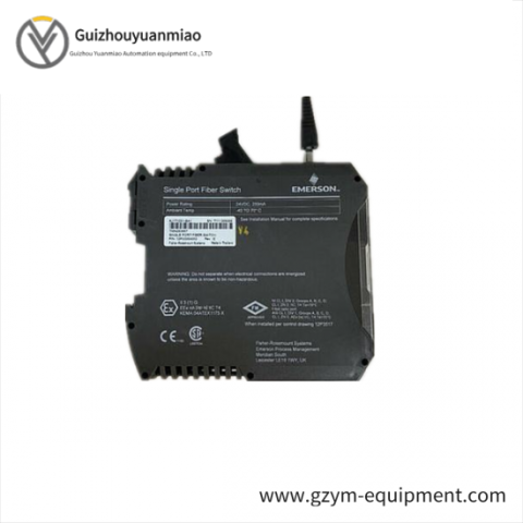 EMERSON KJ1710X1-BA1: Industrial Fiber Switch, Precision Engineering for Reliable Networking Solutions