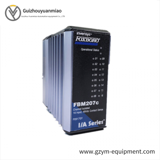 FOXBORO FBM207C P091GY: 16 Channel 48Vdc Contact Input Interface Module