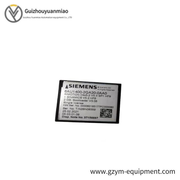 SIEMENS 6AU1400-2QA20-0AA0 Compact Flash Card for Industrial Automation