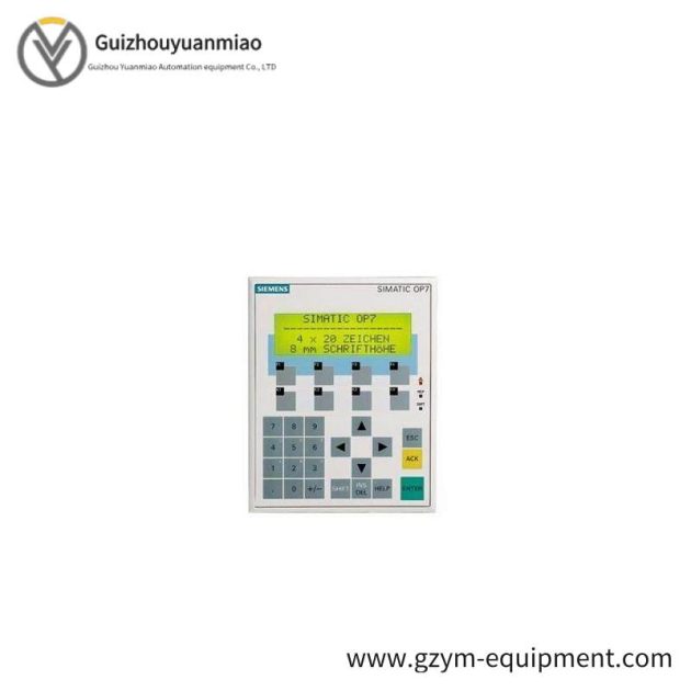 SIEMENS 6AV3607-1JC00-0AX1 OP7/PP LC Display Operator Panel, for Industrial Control Systems