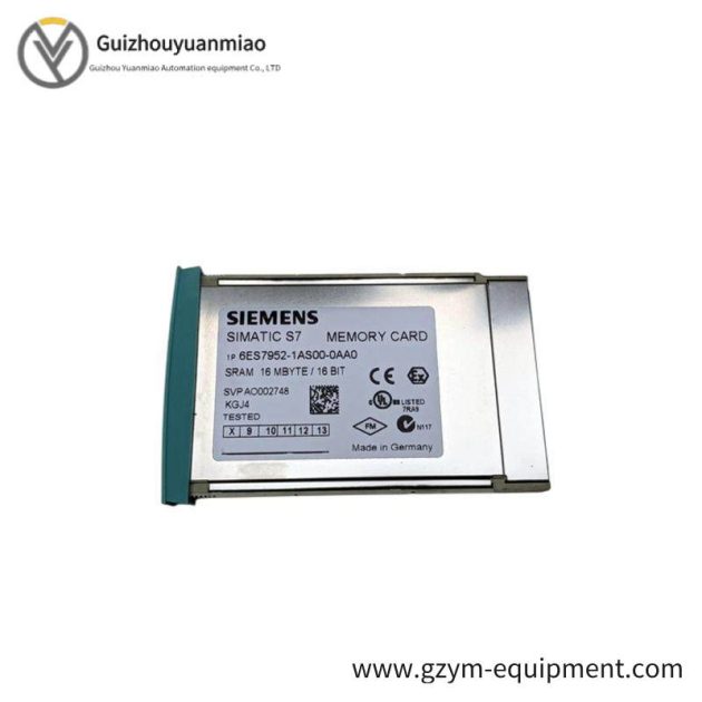 SIEMENS 6ES7952-1AS00-0AA0 Memory RAM Card for Industrial Control Systems