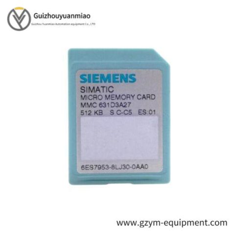 Siemens 6ES7 953-8LJ30-0AA0 Memory Card for Industrial Control Systems