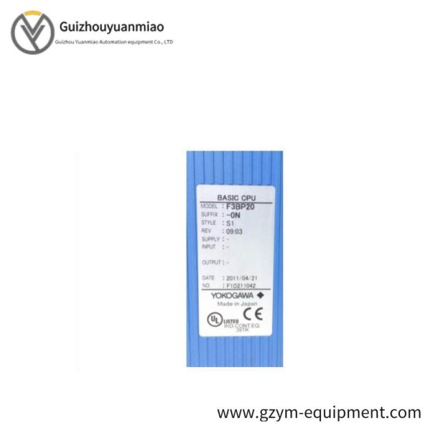 Yokogawa F3BP20-0N Basic CPU Module: Precision Control at Core