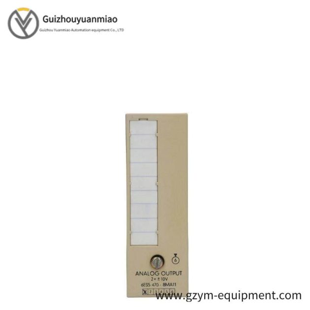 SIEMENS 6ES5470-8MA11 Analog Output Module: Precision Control for Industrial Automation