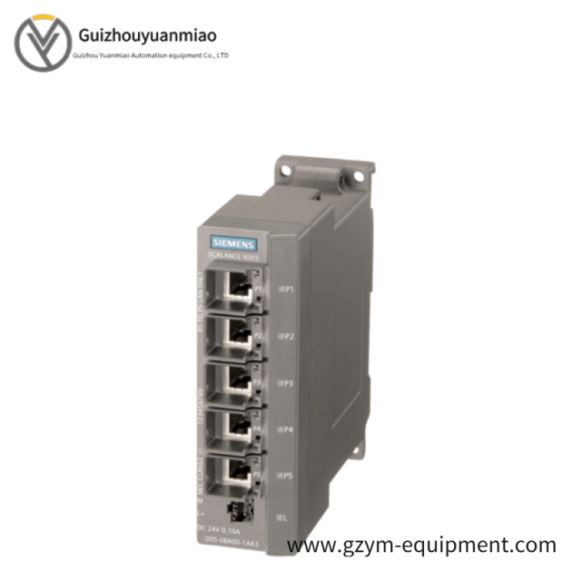 SIEMENS SCALANCE X005 - 6GK5005-0BA00-1AA3 | Unmanaged Industrial Ethernet Switch