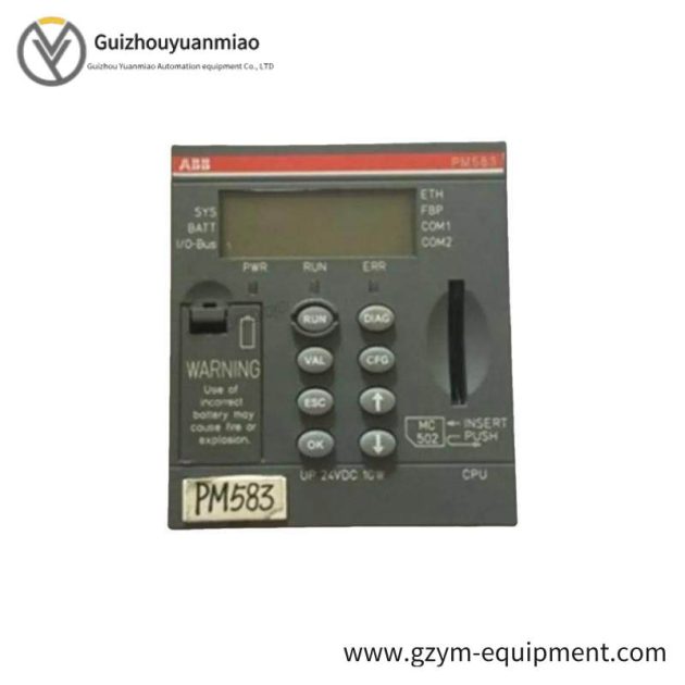ABB AC500 CPU PM583-ETH High Performance Modular Controller