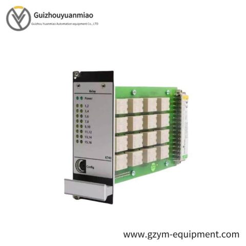 Emerson A6740-10: 16-Channel Output Relay Module for Industrial Control Systems