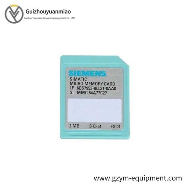 SIEMENS 6ES7953-8LL31-0AA0 Memory Module, for S7-300/C7/ET 200, 3V Flash, 64KB
