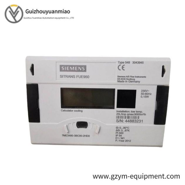 SIEMENS SITRANS FU E950 THERMAL ENERGY Flow Meter, Precise Thermal Energy Measurement for Industrial Applications