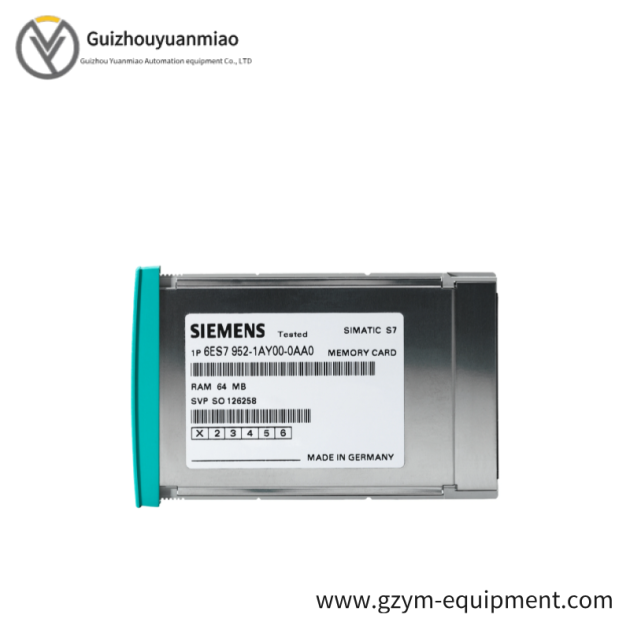 SIEMENS 6ES7952-1AH00-0AA0: RAM Memory Card for Industrial Control, Advanced Computing Capabilities