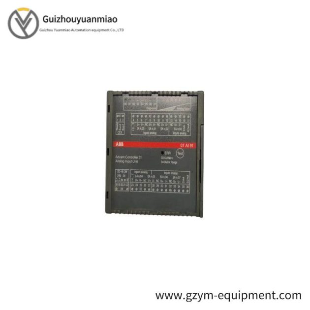 ABB 07AI91 GJR5251600R0278 - Analog I/O Module, Precision for Industrial Control