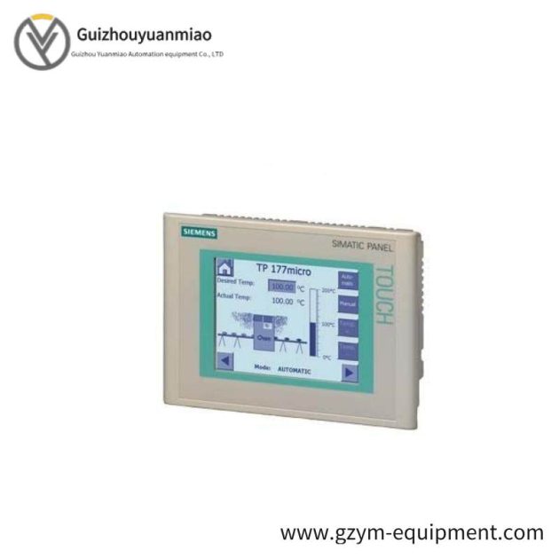 SIEMENS SIMATIC Touch Panel TP 177MICRO, 5.7" Blue Mode STN Display, Configurable with WinCC Flexible 2004 Micro HSP Upwards