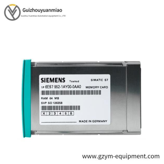 SIEMENS 6ES7952-1AM00-0AA0 RAM MEMORY CARD: Industrial Control Module, Enhancing System Performance